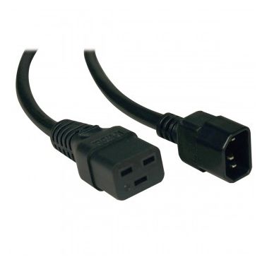 Tripp Lite Standard Power Extension Cord Lead Cable, 10A, 16AWG (IEC-320-C19 to IEC-320-C14), 1.83 m