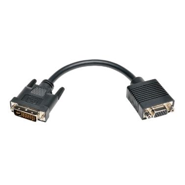 Tripp Lite DVI to VGA Adapter Cable (DVI-I Dual Link to HD15 M/F), 20.32 cm (8-in.)