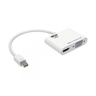 Tripp Lite Keyspan Mini DisplayPort 1.2 to VGA/HDMI All-in-One Converter Adapter, 4K x 2K HDMI  24/30 Hz