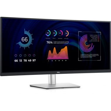 DELL P Series P3424WE computer monitor 86.7 cm (34.1") 3440 x 1440 pixels 4K Ultra HD LCD Black