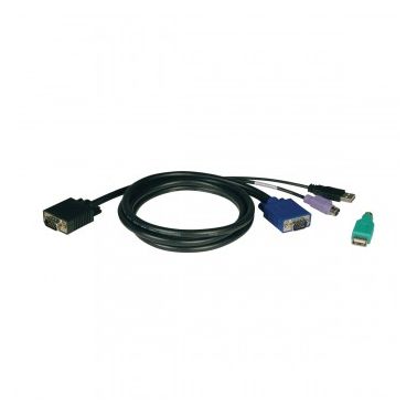 Tripp Lite USB/PS2 Combo Cable Kit for NetController KVM Switches B040-Series and B042-Series, 3.05 m