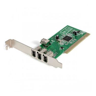 StarTech.com 4 port PCI 1394a FireWire Adapter Card - 3 External 1 Internal