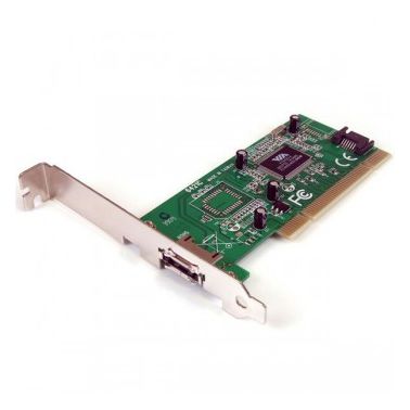 StarTech.com 1 Port eSATA + 1 Port SATA PCI SATA Controller Card w/ LP Bracket