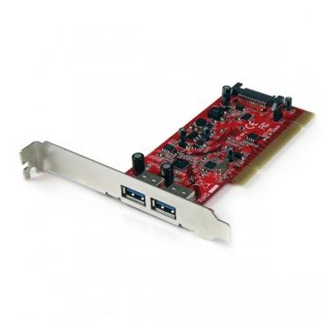 StarTech.com 2 Port PCI SuperSpeed USB 3.0 Adapter Card with SATA Power