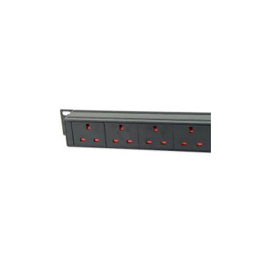 LMS 1U 12 WAY Vert 13A PDU + SWITCH  > 16A CMDO