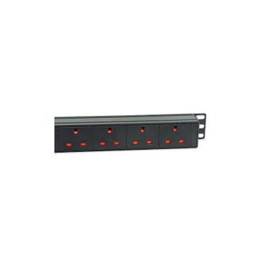 LMS 1U 12 WAY Vert 13A PDU + SWITCH  > 32A CMDO