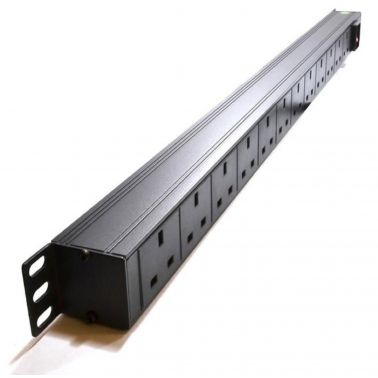 LMS 12 Way High Density Vertical 13A Switched PDU / Power Bar (Rackmount) 3M Cable