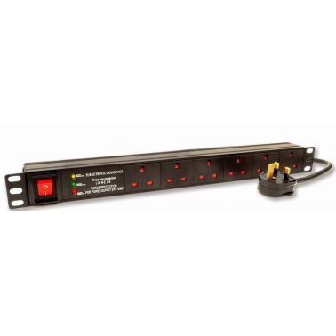 Dynamode PDU-6WS-H-SP-1U power distribution unit (PDU) 6 AC outlet(s) Black