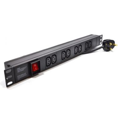 LMS 8 Way Horizontal IEC13 10A Switched PDU > UK Plug