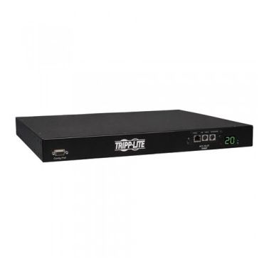 Tripp Lite 3.2-3.8kW Single-Phase ATS/Switched PDU, 200-240V Outlets (8 C13 & 2 C19), 2 C20, 12ft Cord, 1U Rack-Mount