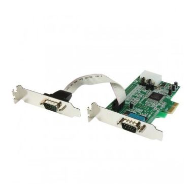 StarTech.com 2 Port Low Profile Native RS232 PCI Express Serial Card with 16550 UART