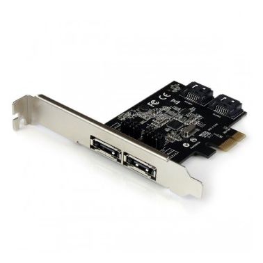 StarTech.com 2 Port PCI Express SATA 6 Gbps eSATA Controller Card - Dual Port PCIe SATA III Card - 2 Int/2 Ext