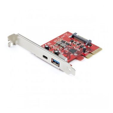 StarTech.com 2-Port 10Gbps USB-A & USB-C PCIe Card - USB 3.1 Gen 2 PCI Express Type C/A Host Controller Card Adapter - USB 3.2 Gen 2x1 PCIe Expansion Add-On Card - Windows, macOS, Linux