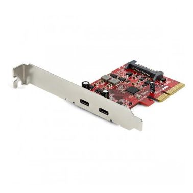 StarTech.com 2-port 10Gbps USB C PCIe Card - USB 3.1 Gen 2 Type-C PCI Express Host Controller Add-On Card - Expansion Card - USB 3.2 Gen 2x1 PCIe Adapter 15W/port - Windows, macOS, Linux