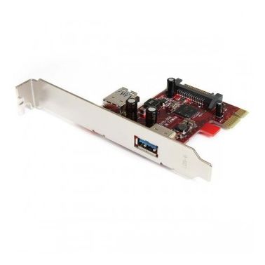 StarTech.com 2 port PCI Express SuperSpeed USB 3.0 Card with UASP Support - 1 Internal 1 External