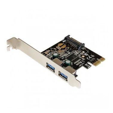 StarTech.com 2 Port PCI Express PCIe SuperSpeed USB 3.0 Controller Card w/ SATA Power