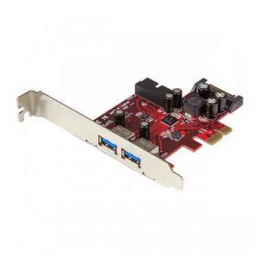 StarTech.com 4-port PCI Express USB 3.0 card - 2 external, 2 internal - SATA power