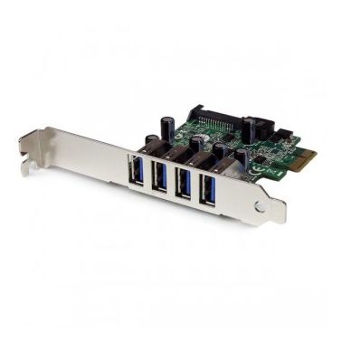 StarTech.com 4 Port PCI Express PCIe SuperSpeed USB 3.0 Controller Card Adapter with UASP - SATA Power