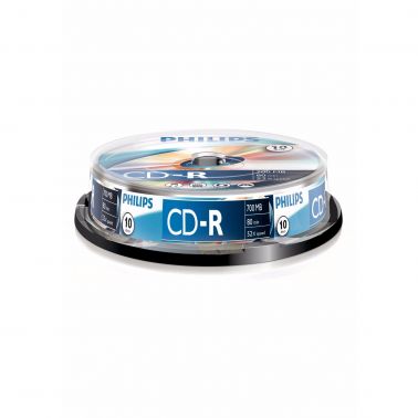 Philips CD-R Recordable 52X 10PK Spindle