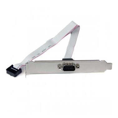 StarTech.com 16in (40cm) 9 Pin Serial Male to 10 Pin Motherboard Header Slot Plate