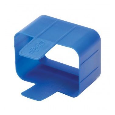 Tripp Lite Plug-lock Inserts keep C20 power cords solidly connected to C19 outlets, BLUE color, Package of 100