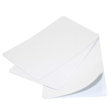 Digital ID Blank White Self-Adhesive 320-Micron Plastic Cards (Pack of 100)