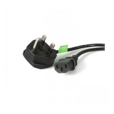 StarTech.com 3m UK Computer Power Cord - 3 Pin Mains Lead - C13 to BS-1363