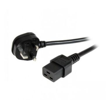 StarTech.com 2m, BS-1363 - IEC 320 C19 power cable Black BS 1363 C19 coupler