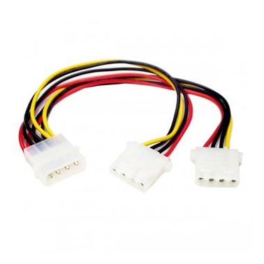 StarTech.com LP4 to 2x LP4 Power Y Splitter Cable M/F