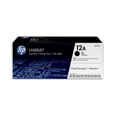 HP Q2612AD/12AD Toner cartridge black twin pack, 2x2K pages/5% Pack=2 for Canon LBP-3000