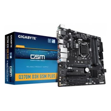 Gigabyte Q370M D3H GSM Plus motherboard LGA 1151 (Socket H4) Micro ATX Intel Q370