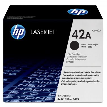 HP Q5942A/42A Toner cartridge black, 10K pages ISO/IEC 19752 for HP LaserJet 4240/4250