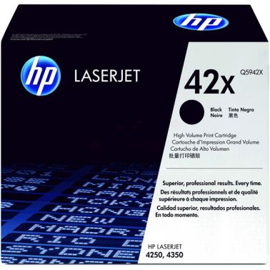 HP Q5942X/42X Toner cartridge black high-capacity, 20K pages ISO/IEC 19752 for HP LaserJet 4250