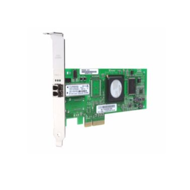 QLogic 4-Gbps single port Fibre Channel to x4 PCI Express host bus adapter multi-mode optic interfac