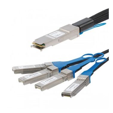 StarTech.com Cisco QSFP-4SFP10G-CU5M Compatible QSFP+ Direct-Attach Twinax Breakout Cable - 5 m (16.4 ft)