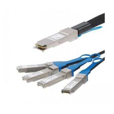 StarTech.com MSA Compliant QSFP+ Direct-Attach Twinax Breakout Cable - 1 m (3.3 ft)