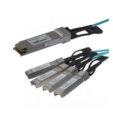 StarTech.com Cisco QSFP-4X10G-AOC3M Compatible - QSFP+ Active Optical Breakout Cable - 3 m (9.8 ft)
