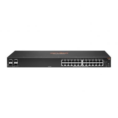 HPE HPE Aruba 6000 24G 4SFP Switch - Switch - L3 - Managed - 24 x 10/100/1000 + 4 x Gigabit SFP - side to side airflow - rack-mountable - AC 100 - 127 V / 200 - 240 V