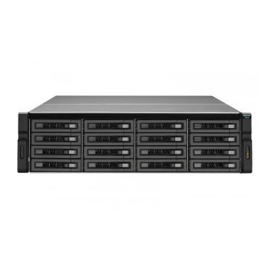 QNAP REXP-1610U-RP disk array 128 TB Rack (3U) Black,Grey