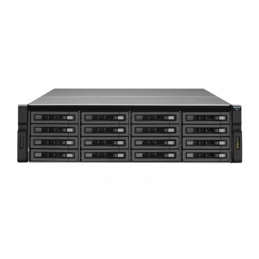 QNAP REXP-1620U-RP 64TB (16x 4TB Seagate Exos Enterprise HDD) disk array Rack (3U) Black,Silver