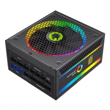 GAMEMAX 750W Pro RGB PSU, Fully Modular, 14cm ARGB Fan, 80+ Gold, RGB Controller (25 Modes), Power Lead Not Included