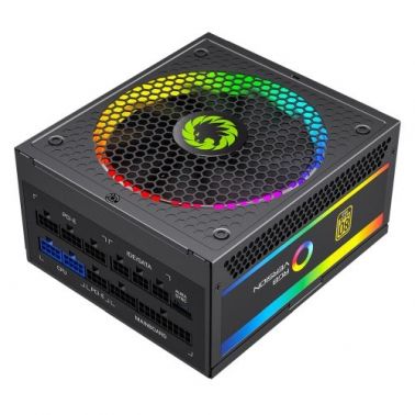 GAMEMAX 850W Pro RGB PSU, Fully Modular, 14cm ARGB Fan, 80+ Gold, RGB Controller (25 Modes), Power Lead Not Included