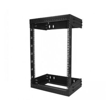 StarTech.com 15U 19" Wall Mount Network Rack - Adjustable Depth 12-20" 2 Post Open Frame Server Room Rack for AV/Data/ IT Communication/Computer Equipment/Switch w/Cage Nuts & Screws