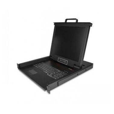 StarTech.com Rackmount KVM Console - Single Port VGA KVM with 17" LCD Monitor for Server Rack - Fully Featured Universal 1U LCD KVM Drawer w/Cables & Hardware - USB Support - 50,000 MTBF