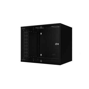 Lanview RUM09U40MNBL rack cabinet 9U Wall mounted rack Black