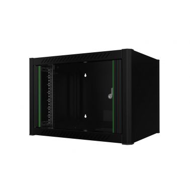 Lanview RWM07U45BL rack cabinet 7U Wall mounted rack Black