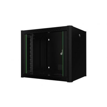 Lanview RWP09U45BL rack cabinet 9U Wall mounted rack Black