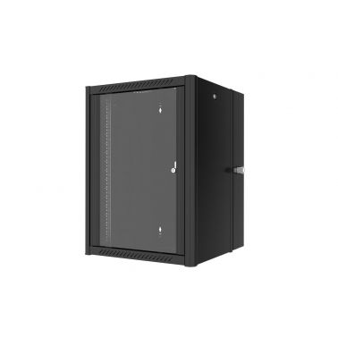 Lanview RWP16U45BL-D rack cabinet 16U Wall mounted rack Black