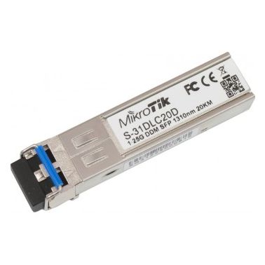 Mikrotik S-31DLC20D network transceiver module 1250 Mbit/s SFP 1310 nm