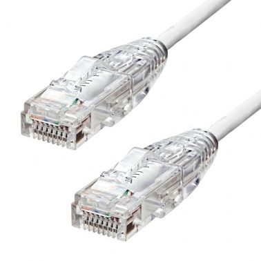 ProXtend Ultra Slim CAT6A U/UTP CU LSZH Ethernet Cable White 4M